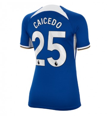 Chelsea Moises Caicedo #25 Hjemmebanetrøje Dame 2023-24 Kort ærmer